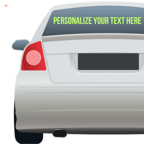 Custom Text 1 line Decal – From 6” to 20”